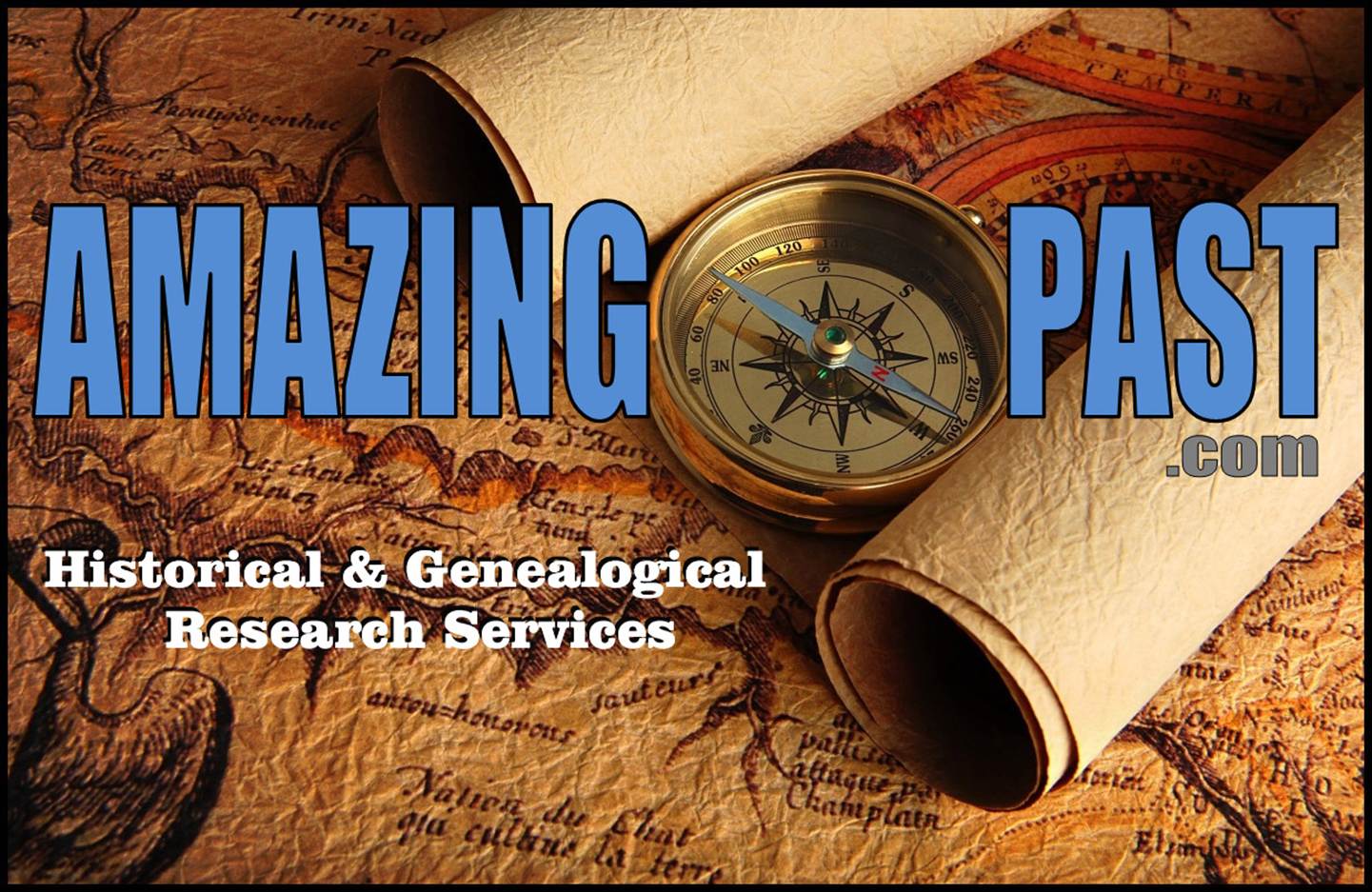 Amazing Past compass and antique map detail